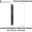 Leranti Essential 450 Watt infrarood paneel, 50 x 90 cm