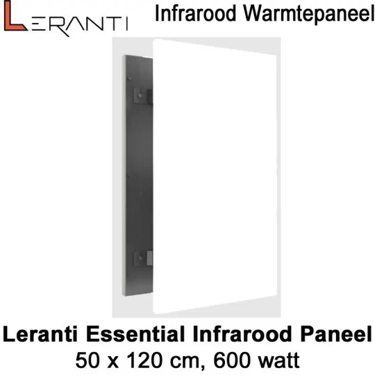 Leranti Essential 600 Watt infrarood paneel, 50 x 120 cm