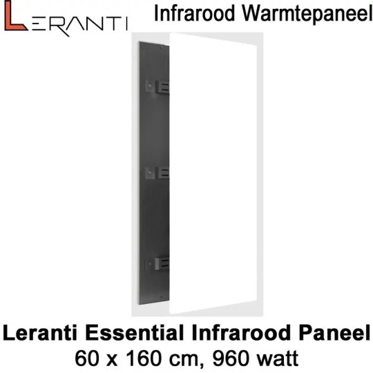 Leranti Essential 960 Watt infrarood paneel, 60 x 160 cm