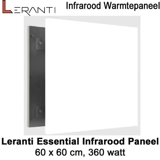 Leranti Essential 360 Watt infrarood paneel, 60 x 60 cm
