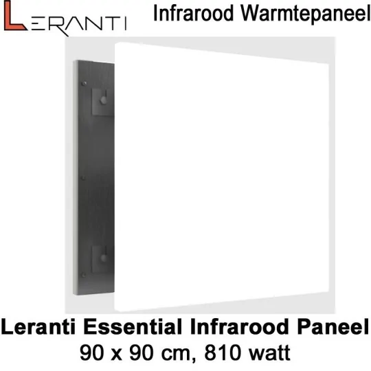 Leranti Essential 810 Watt infrarood paneel, 90 x 90 cm