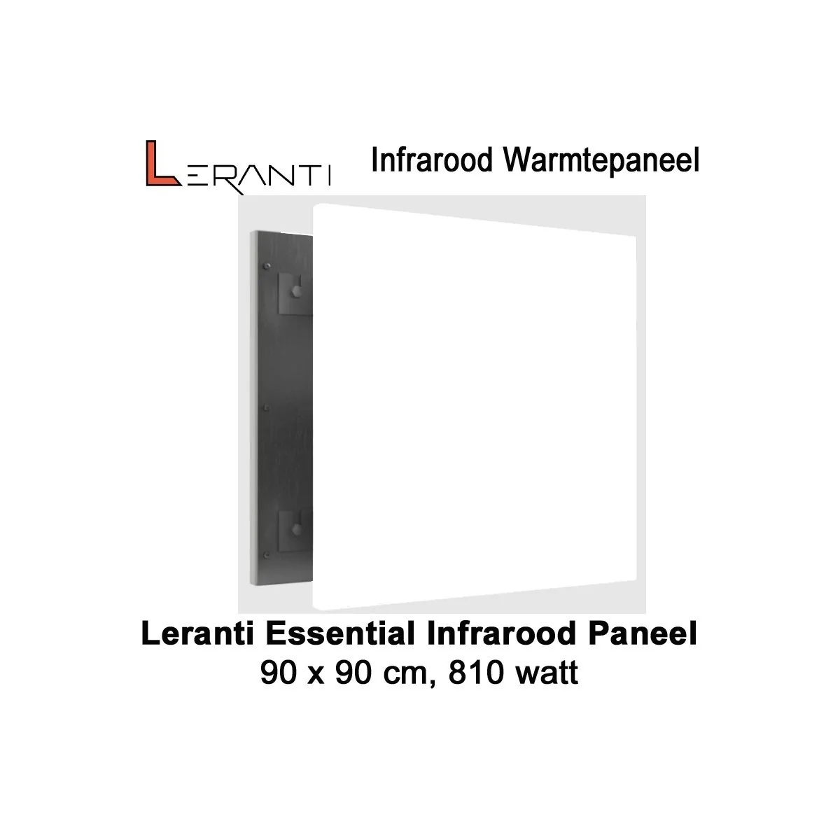 Leranti Essential 810 Watt infrarood paneel, 90 x 90 cm