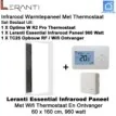 Leranti Essential 960 Watt infrarood paneel met Optima W R2 Pro thermostaat en ontvanger