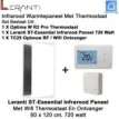 Leranti ST Essential 720 Watt infrarood paneel met Optima W R2 Pro wifi thermostaat en ontvanger
