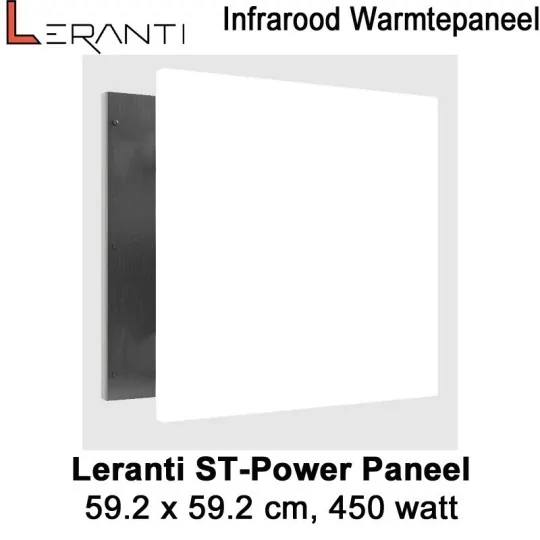 Leranti ST Power 450 Watt infrarood paneel, 60 x 60 cm