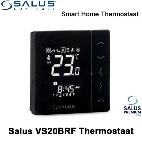 Salus VS20BRF Thermostaat zwart