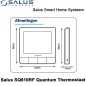 Salus Starterset UGE600 Home Gateway Met SQ610BRF Quantum Thermostaat Zwart en SR600 of SPE600 Ontvanger Salus Starterset UGE600 Home Gateway Met SQ610BRF Quantum Thermostaat Zwart en SR600 of SPE600 Ontvanger