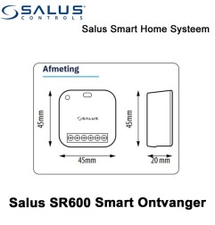 Salus Starterset UGE600 Home Gateway Met SQ610BRF Quantum Thermostaat Zwart en SR600 of SPE600 Ontvanger|Infraroodverwarmingonline