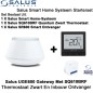 Salus Starterset UGE600 Home Gateway Met SQ610BRF Quantum Thermostaat Zwart en SR600 of SPE600 Ontvanger Salus Starterset UGE600 Home Gateway Met SQ610BRF Quantum Thermostaat Zwart en SR600 of SPE600 Ontvanger