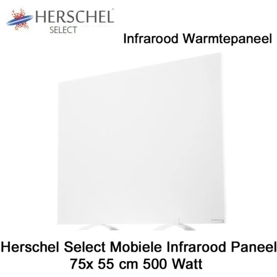 Herschel Select Mobiele Infrarood Verwarming, 500 Watt, 75 x 55 cm
