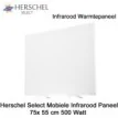 Herschel Select Mobiele Infrarood Verwarming, 500 Watt, 75 x 55 cm