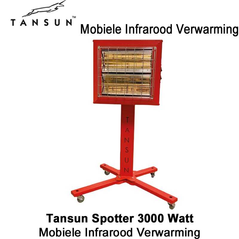 Tansun Spotter 3000 Watt Mobiele infrarood verwarming Tansun Spotter 3000 Watt Mobiele infrarood verwarming