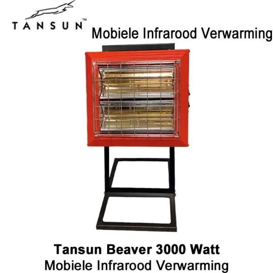 Tansun Beaver 3000 Watt Mobiele infrarood verwarming