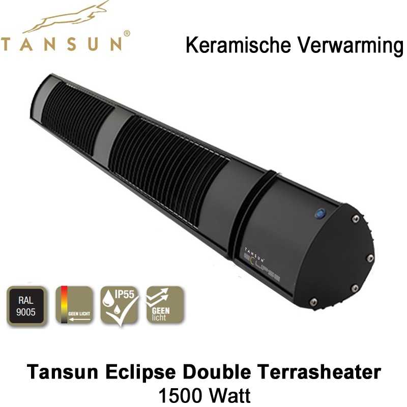 Tansun Eclipse Double Keramische Heater 1500 watt Tansun Eclipse Double Keramische Heater 1500 watt