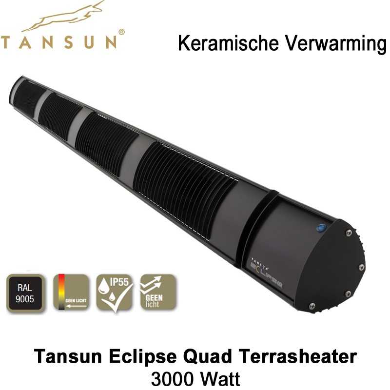 Tansun Eclipse Quad Keramische Heater 3000 watt Tansun Eclipse Quad Keramische Heater 3000 watt