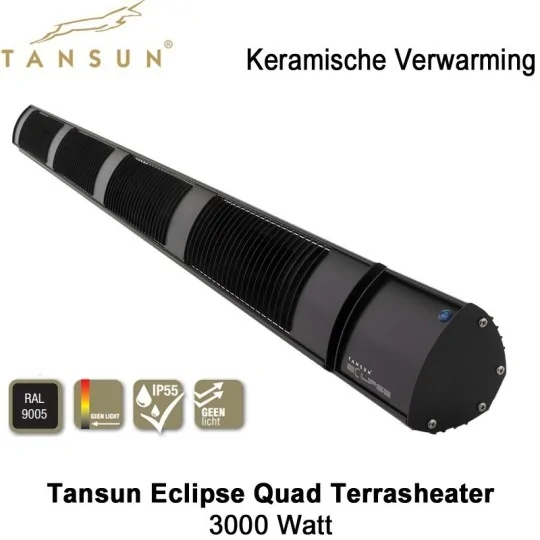 Tansun Eclipse Quad Keramische Heater 3000 watt