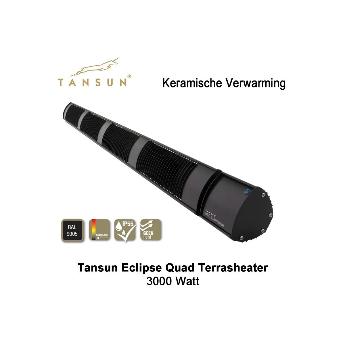 Tansun Eclipse Quad Keramische Heater 3000 watt