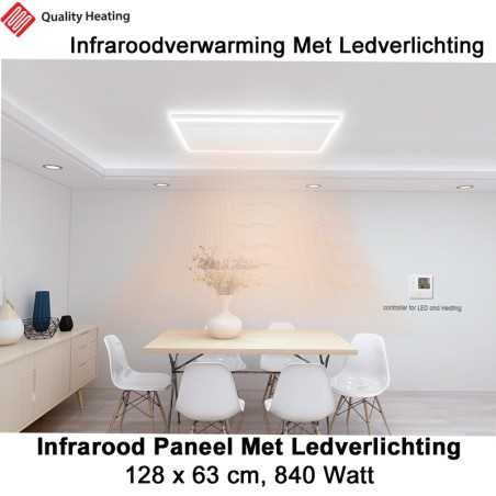 Infrarood panelen met led verlichting|Infraroodverwarmingonline