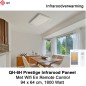 QH-6H Prestige Infrarood paneel 1800 Watt 94 x 64 cm met Wifi thermostaat QH-6H Prestige Infrarood paneel 1800 Watt 94 x 64 cm met Wifi thermostaat