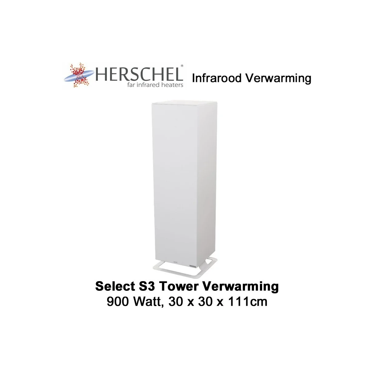 Herschel Select S3 Tower verwarming, 111 x 30 x 30cm, 900 Watt