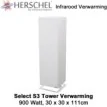 Herschel Select S3 Tower verwarming, 111 x 30 x 30cm, 900 Watt