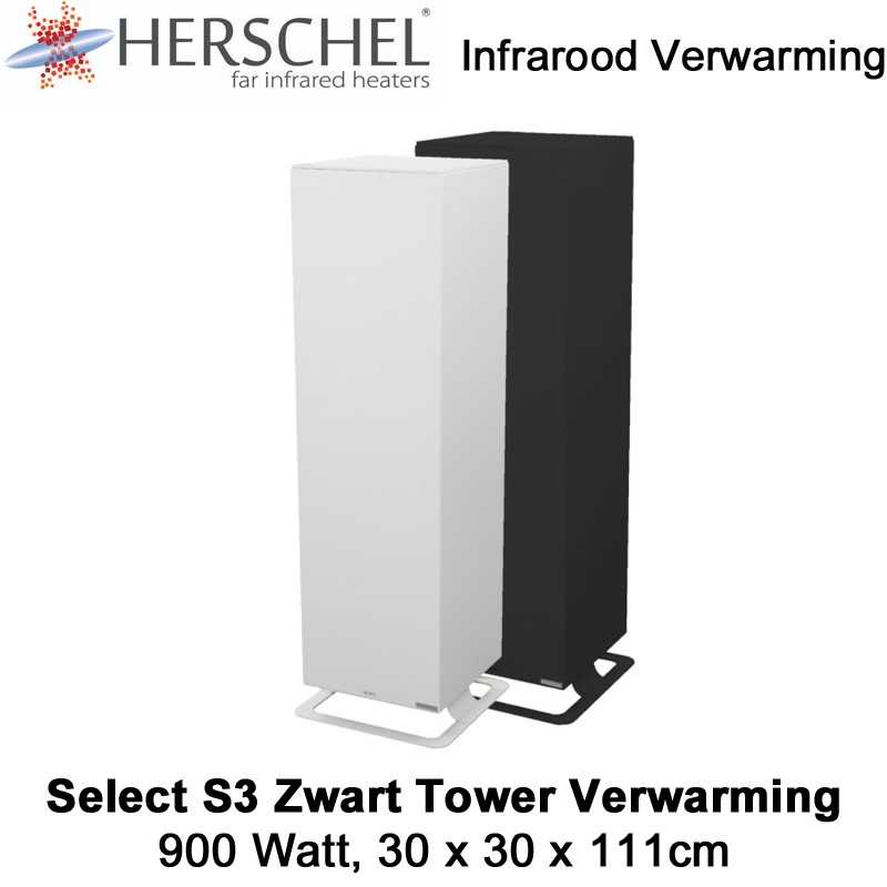 Herschel Select S3 Tower verwarming, 111 x 30 x 30cm, 900 Watt|Infraroodverwarmingonline