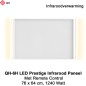QH-6H LED Prestige Infraroodpaneel 1240 Watt met LED verlichting en thermostaat, 76 x 64 cm QH-6H LED Prestige Infraroodpaneel 1240 Watt met LED verlichting en thermostaat, 76 x 64 cm