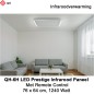 QH-6H LED Prestige Infraroodpaneel 1240 Watt met LED verlichting en thermostaat, 76 x 64 cm QH-6H LED Prestige Infraroodpaneel 1240 Watt met LED verlichting en thermostaat, 76 x 64 cm