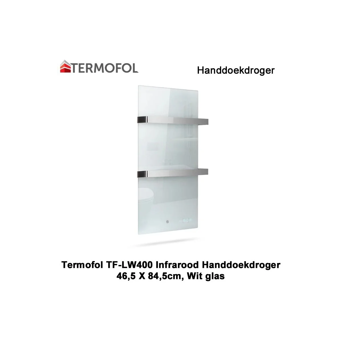 Termofol TF-LW400 Wit Glas Infrarood Handdoekdroger