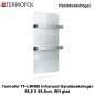 Termofol TF-LW400 Wit Glas Infrarood Handdoekdroger Termofol TF-LW400 Wit Glas Infrarood Handdoekdroger