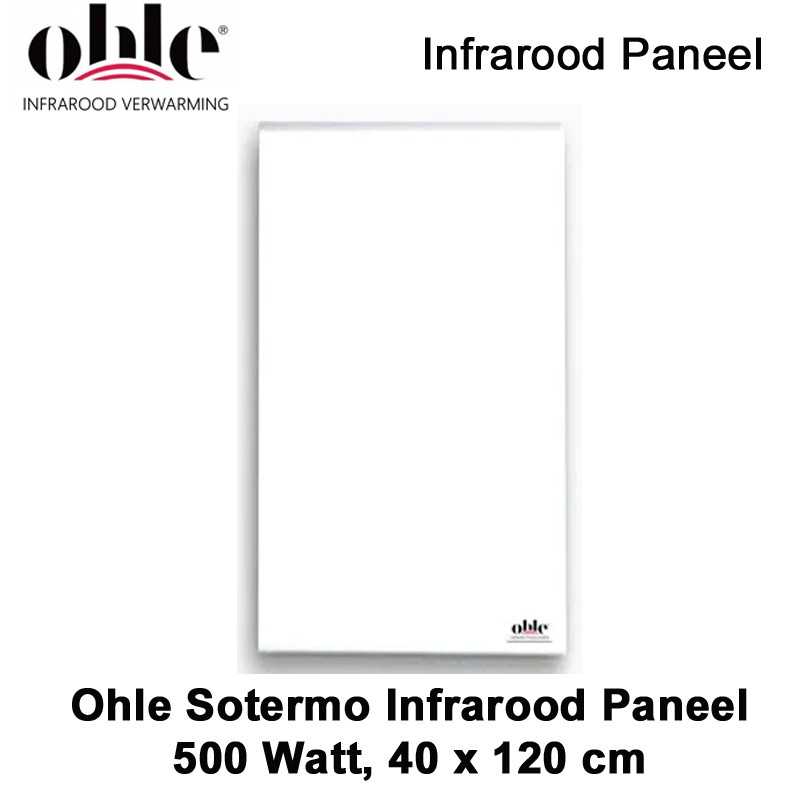 Ohle Sotermo infrarood paneel 500 Watt, 40 x 120 cm