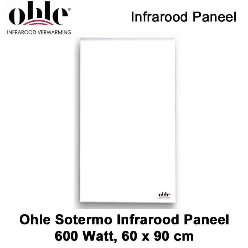 Ohle Sotermo infrarood paneel 600 Watt, 60 x 90 cm