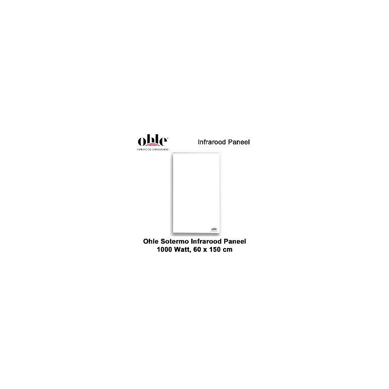 Ohle Sotermo 1000W infrarood paneel, 60 x 150 cm
