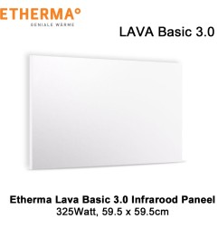 Etherma Lava Basic 3.0 infrarood paneel 325 Watt 59,5 x 59,5 cm