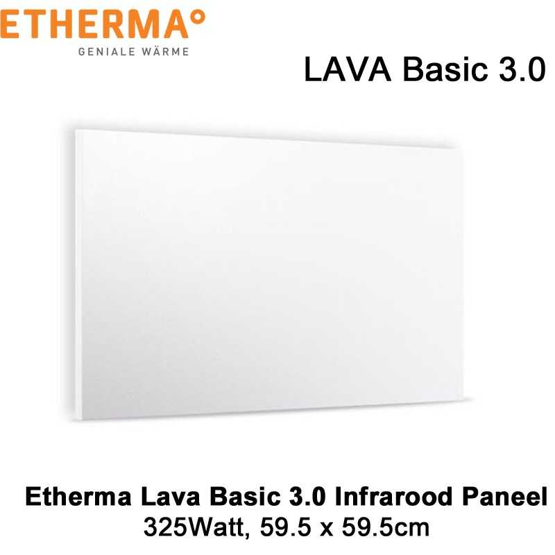 Etherma Lava Basic 3.0 infrarood paneel 325 Watt 59,5 x 59,5 cm Etherma Lava Basic 3.0 infrarood paneel 325 Watt 59,5 x 59,5 cm