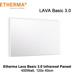 Etherma Lava Basic 3.0 infrarood paneel 400 Watt 120 x 40 cm