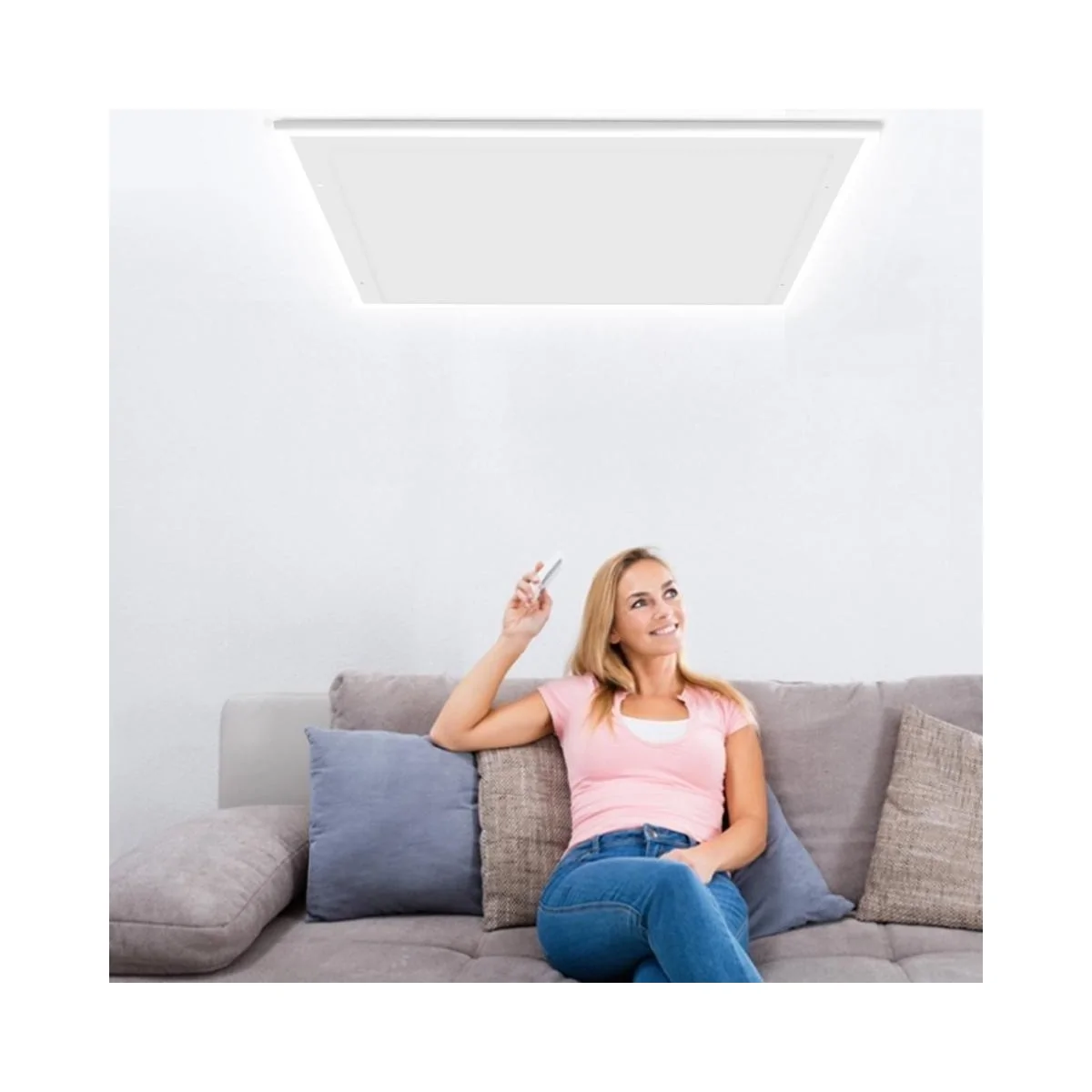 VH Wifi Infrarood Paneel 400 Watt met Ledverlichting 63 x 65 cm
