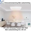 VH Infrarood Paneel 400 Watt met Ledverlichting 63 x 65 cm