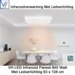 VH Infrarood Paneel 840 Watt met Ledverlichting 63 x 128 cm