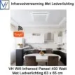 VH Wifi Infrarood Paneel 400 Watt met Ledverlichting 63 x 65 cm