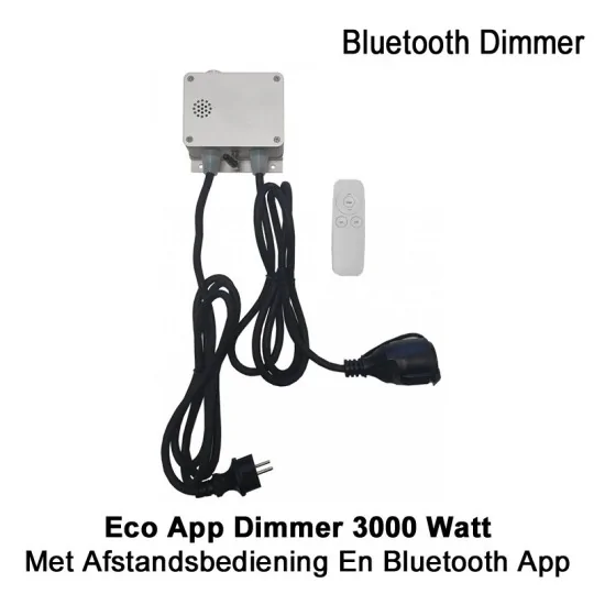 Dimmer 3000 Watt met Afstandsbediening en Bluetooth App