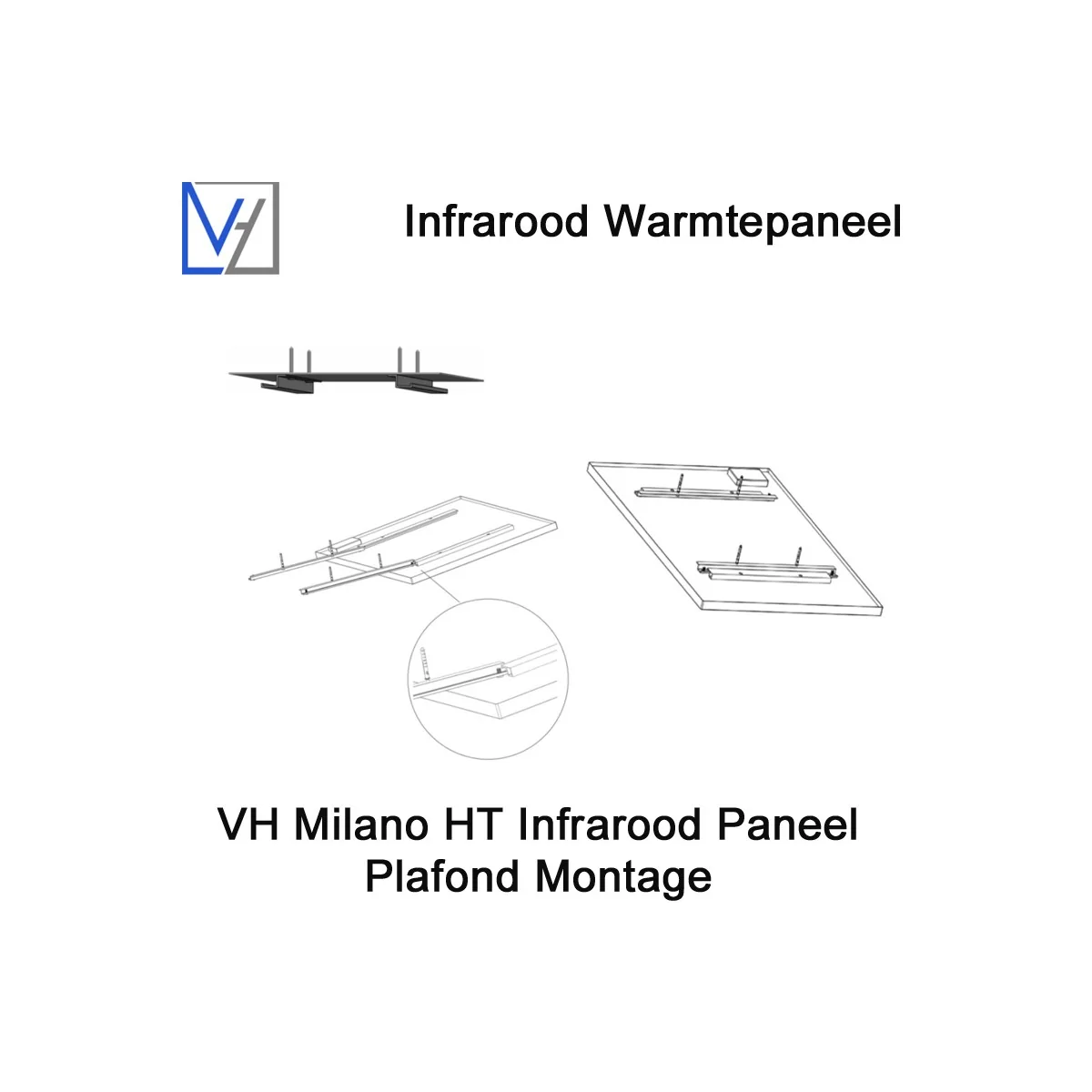 VH Milano HT-RF 700 Watt Infrarood Paneel, 60 x 100 cm