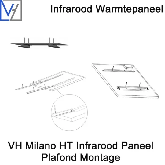 VH Milano HT-RF 900 Watt Infrarood Paneel, 60 x 120 cm