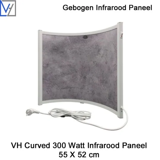 VH Verplaatsbaar infrarood paneel Curved Stone 300 Watt