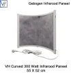 VH Verplaatsbaar infrarood paneel Curved Stone 300 Watt