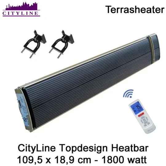 CityLine Topdesign Heater 1800 Watt 109,5 x 18,9 cm