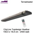 CityLine Topdesign Heater 2400 Watt 159,5 x 18,9 cm