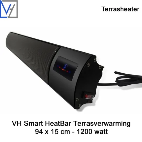 VH Smart heater 1200 Watt met Wifi en afstandsbediening