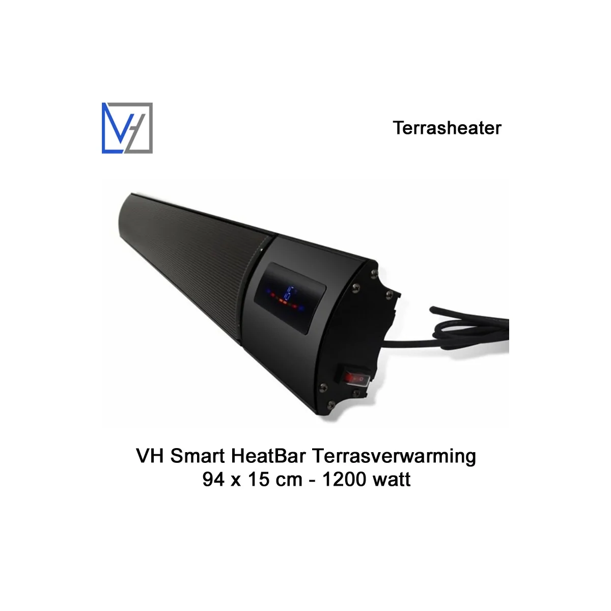 VH Smart heater 1200 Watt met Wifi en afstandsbediening