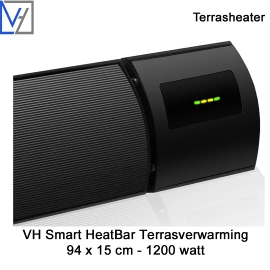 VH Smart heater 1200 Watt met Wifi en afstandsbediening